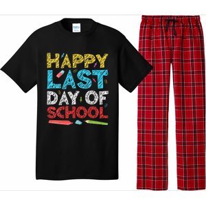 Womens Happy Last Day Of School Students And Teachers Gift Pajama Set