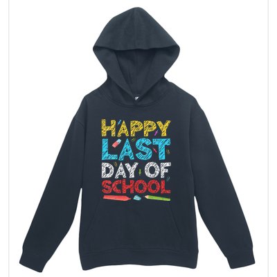 Womens Happy Last Day Of School Students And Teachers Gift Urban Pullover Hoodie