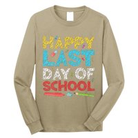 Womens Happy Last Day Of School Students And Teachers Gift Long Sleeve Shirt