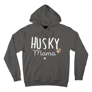 Womens Husky Mama Husky Mom Gifts Dog Lover Siberian Husky Mom Paw Hoodie