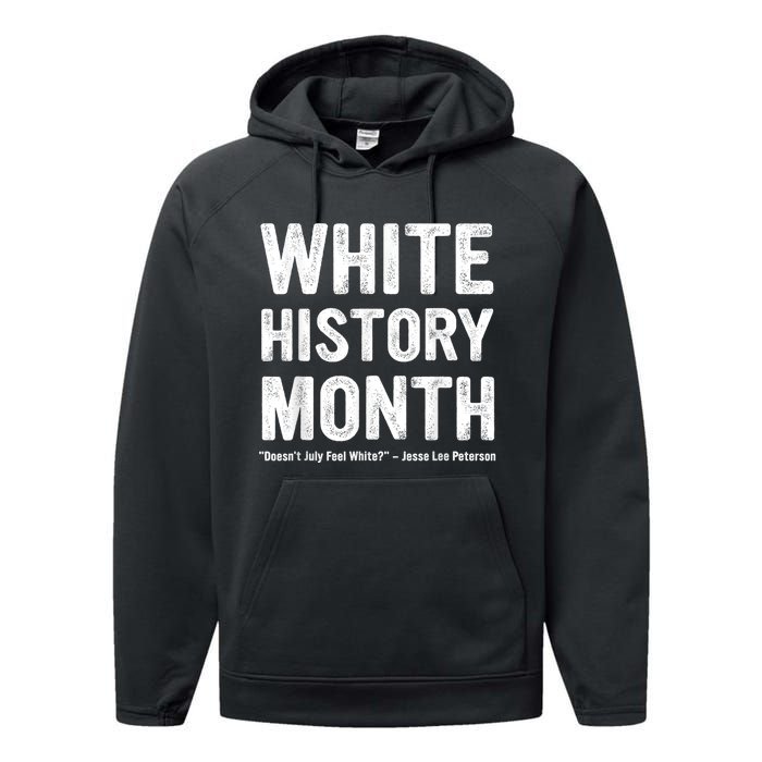 White History Month Performance Fleece Hoodie