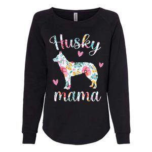 Womens Husky Mom Funny Siberian Husky Mama Dog Lover Owner Womens California Wash Sweatshirt