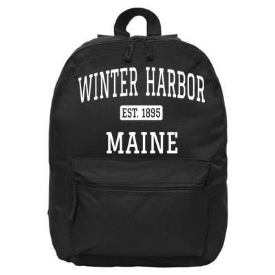 Winter Harbor, Maine Established In 1895 16 in Basic Backpack
