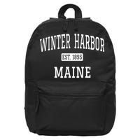 Winter Harbor, Maine Established In 1895 16 in Basic Backpack