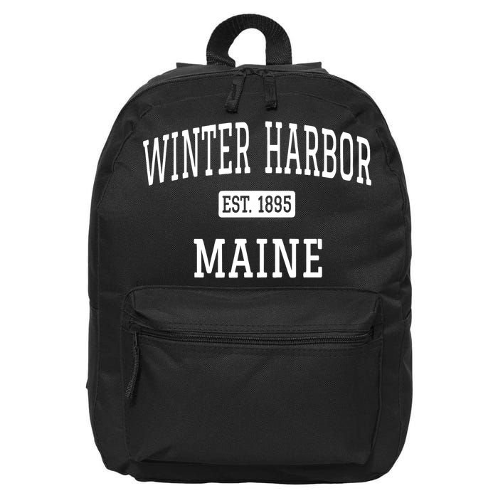 Winter Harbor, Maine Established In 1895 16 in Basic Backpack