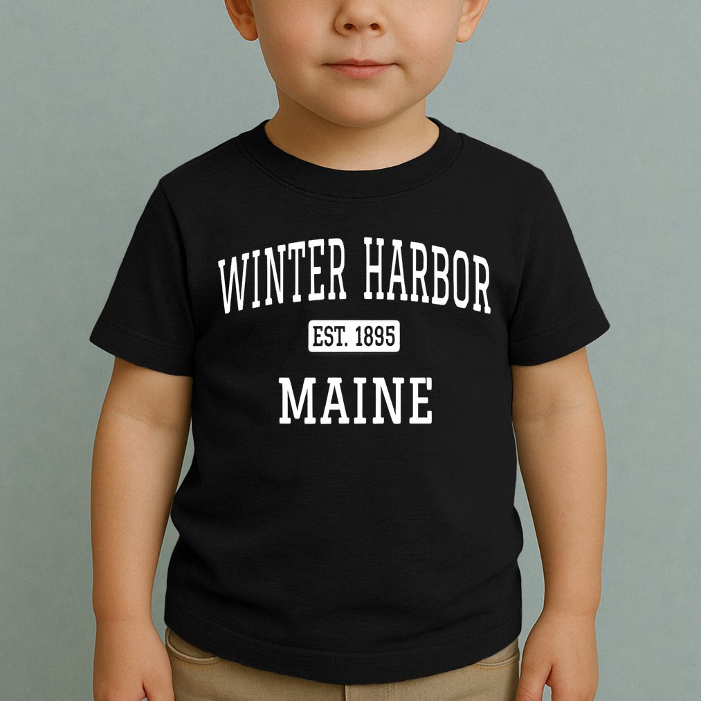 Winter Harbor, Maine Established In 1895 Toddler T-Shirt