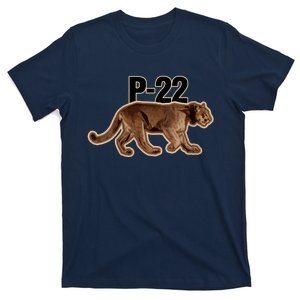 Womens Hollywood Mountain Lion P22 Los Angeles Cougar T-Shirt