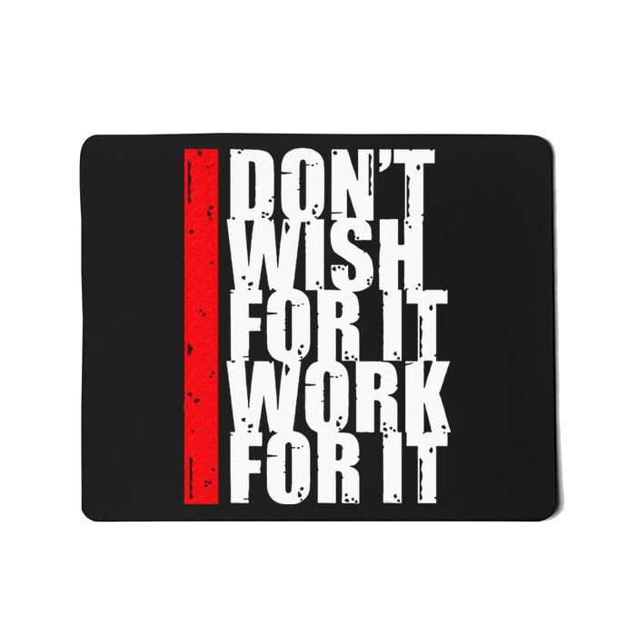 Work Harder Motivation Fitness Gym Entrepreneur Inspiration Mousepad