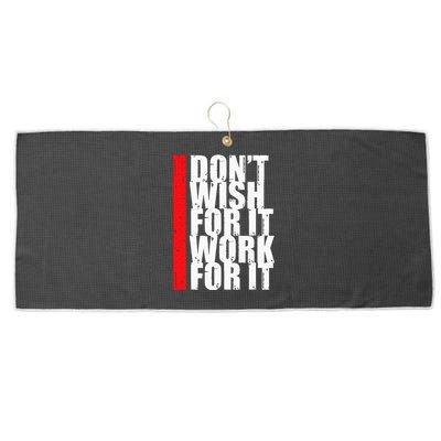 Work Harder Motivation Fitness Gym Entrepreneur Inspiration Large Microfiber Waffle Golf Towel