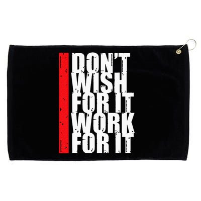 Work Harder Motivation Fitness Gym Entrepreneur Inspiration Grommeted Golf Towel