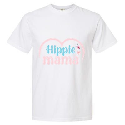 Wo Hippie Mama Peace Lover Gift Garment-Dyed Heavyweight T-Shirt