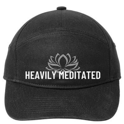 Wo Heavily Meditated Pilates Yoga Gift 7-Panel Snapback Hat
