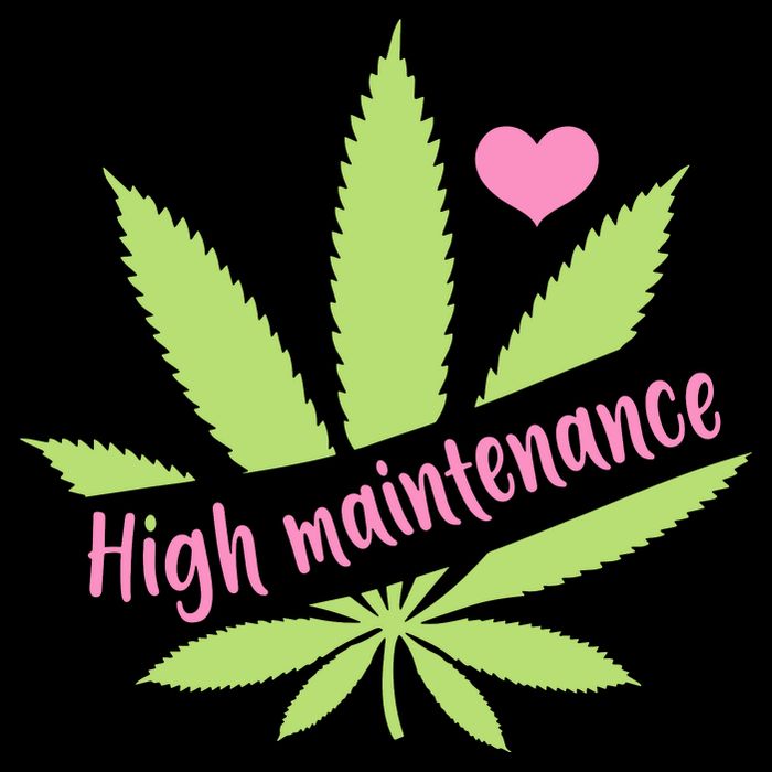 Weed High Maintenance Funny Marijuana Lover Backpack