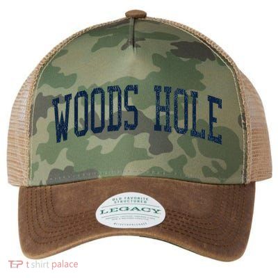 Woods Hole Ma Vintage Athletic Sports Jsn2 Print Legacy Tie Dye Trucker Hat