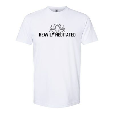 Wo Heavily Meditated Pilates Yoga Gift Softstyle CVC T-Shirt