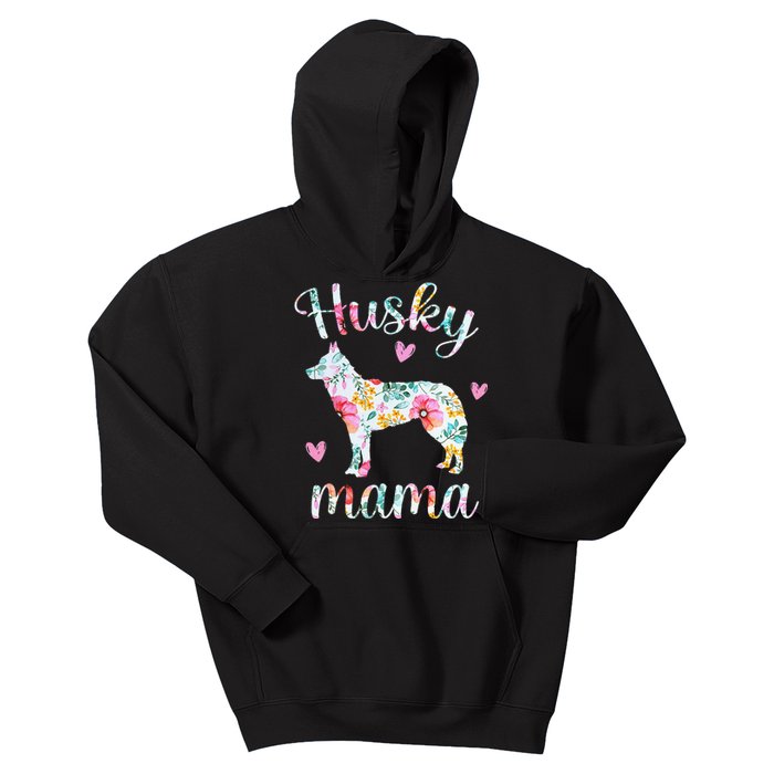 Womens Husky Mom Funny Siberian Husky Mama Dog Lover Owner Kids Hoodie