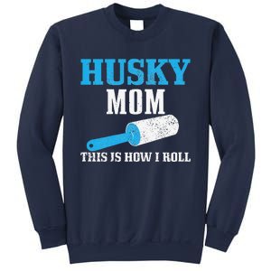 Womens Husky Mom Dog Hair Funny Siberian Husky Mama Sweatshirt