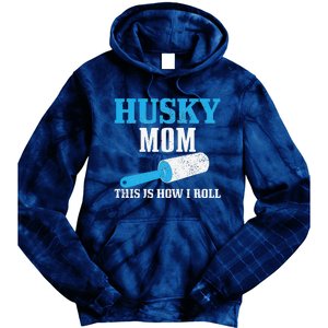 Womens Husky Mom Dog Hair Funny Siberian Husky Mama Tie Dye Hoodie