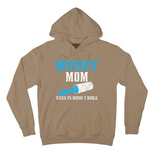 Womens Husky Mom Dog Hair Funny Siberian Husky Mama Hoodie