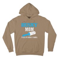 Womens Husky Mom Dog Hair Funny Siberian Husky Mama Hoodie