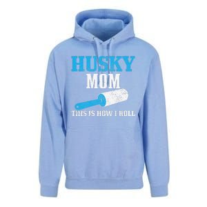 Womens Husky Mom Dog Hair Funny Siberian Husky Mama Unisex Surf Hoodie