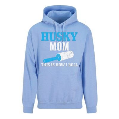 Womens Husky Mom Dog Hair Funny Siberian Husky Mama Unisex Surf Hoodie