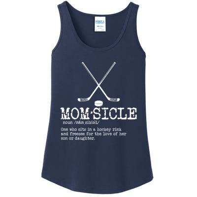 Wo Hockey Mom Momsicle Definition Mothers Day Ladies Essential Tank