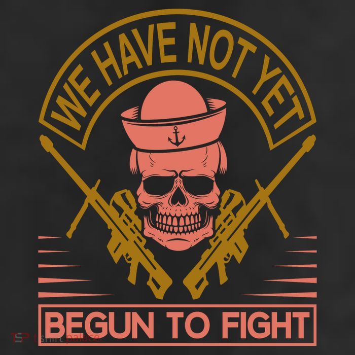 We Have Not Yet Begun To Fight 7 Panel Mesh Trucker Snapback Hat