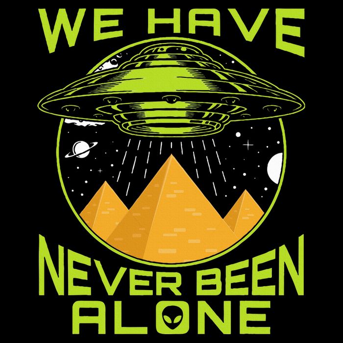 We Have Never Been Alone Ancient Aliens Egypt Cooling Performance Crew T-Shirt