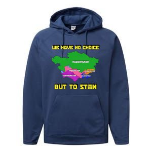 We Have No Choice But To Stan Funny Flag Map Performance Fleece Hoodie