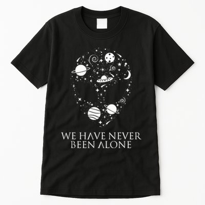 We Have Never Been Alone Funny Ancient Aliens Tall T-Shirt