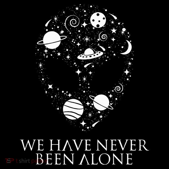 We Have Never Been Alone Funny Ancient Aliens Tall T-Shirt