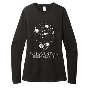 We Have Never Been Alone Funny Ancient Aliens Womens CVC Long Sleeve Shirt