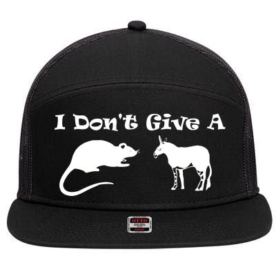 Who Gives A Rats Ass 7 Panel Mesh Trucker Snapback Hat