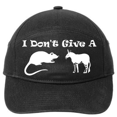 Who Gives A Rats Ass 7-Panel Snapback Hat