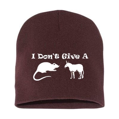 Who Gives A Rats Ass Short Acrylic Beanie