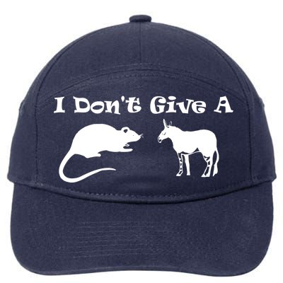 Who Gives A Rats Ass 7-Panel Snapback Hat