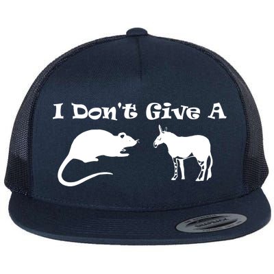 Who Gives A Rats Ass Flat Bill Trucker Hat