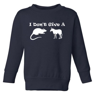 Who Gives A Rats Ass Toddler Sweatshirt