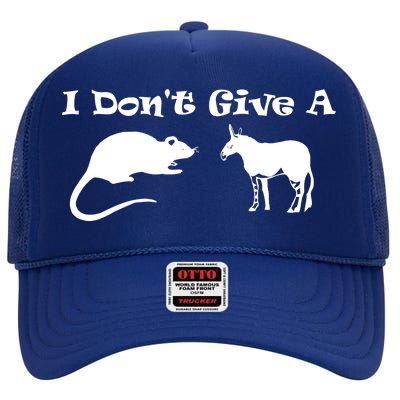 Who Gives A Rats Ass High Crown Mesh Back Trucker Hat