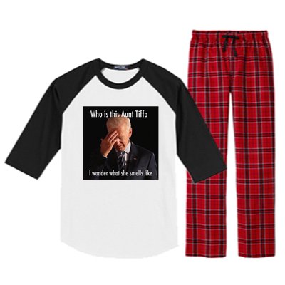 Who is Aunt Tiffa Joe Biden Funny Meme Raglan Sleeve Pajama Set