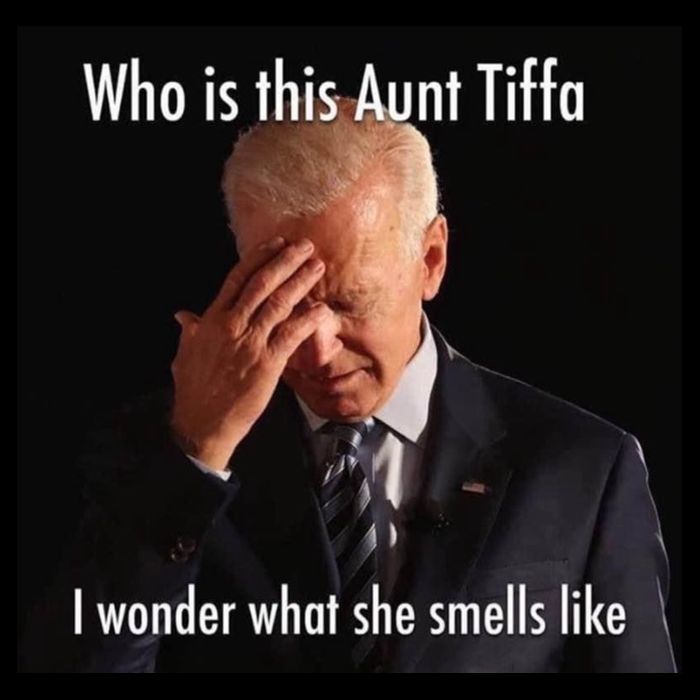 Who is Aunt Tiffa Joe Biden Funny Meme Sustainable Knit Beanie