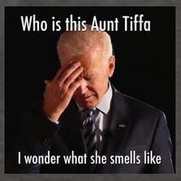 Who is Aunt Tiffa Joe Biden Funny Meme Vector Backpack