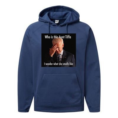 Who is Aunt Tiffa Joe Biden Funny Meme Performance Fleece Hoodie