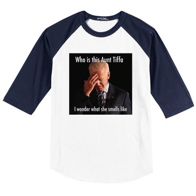 Who is Aunt Tiffa Joe Biden Funny Meme Baseball Sleeve Shirt