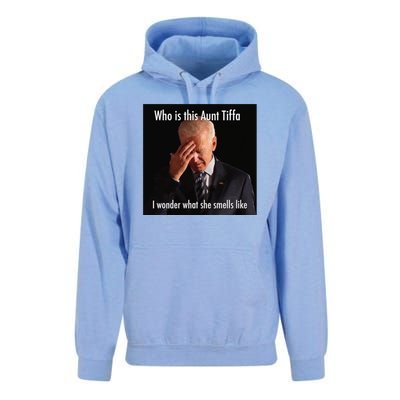 Who is Aunt Tiffa Joe Biden Funny Meme Unisex Surf Hoodie