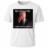 Who is Aunt Tiffa Joe Biden Funny Meme Cooling Performance Crew T-Shirt