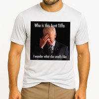 Who is Aunt Tiffa Joe Biden Funny Meme Cooling Performance Crew T-Shirt