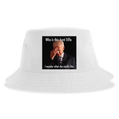 Who is Aunt Tiffa Joe Biden Funny Meme Sustainable Bucket Hat