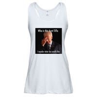 Who is Aunt Tiffa Joe Biden Funny Meme Ladies Essential Flowy Tank